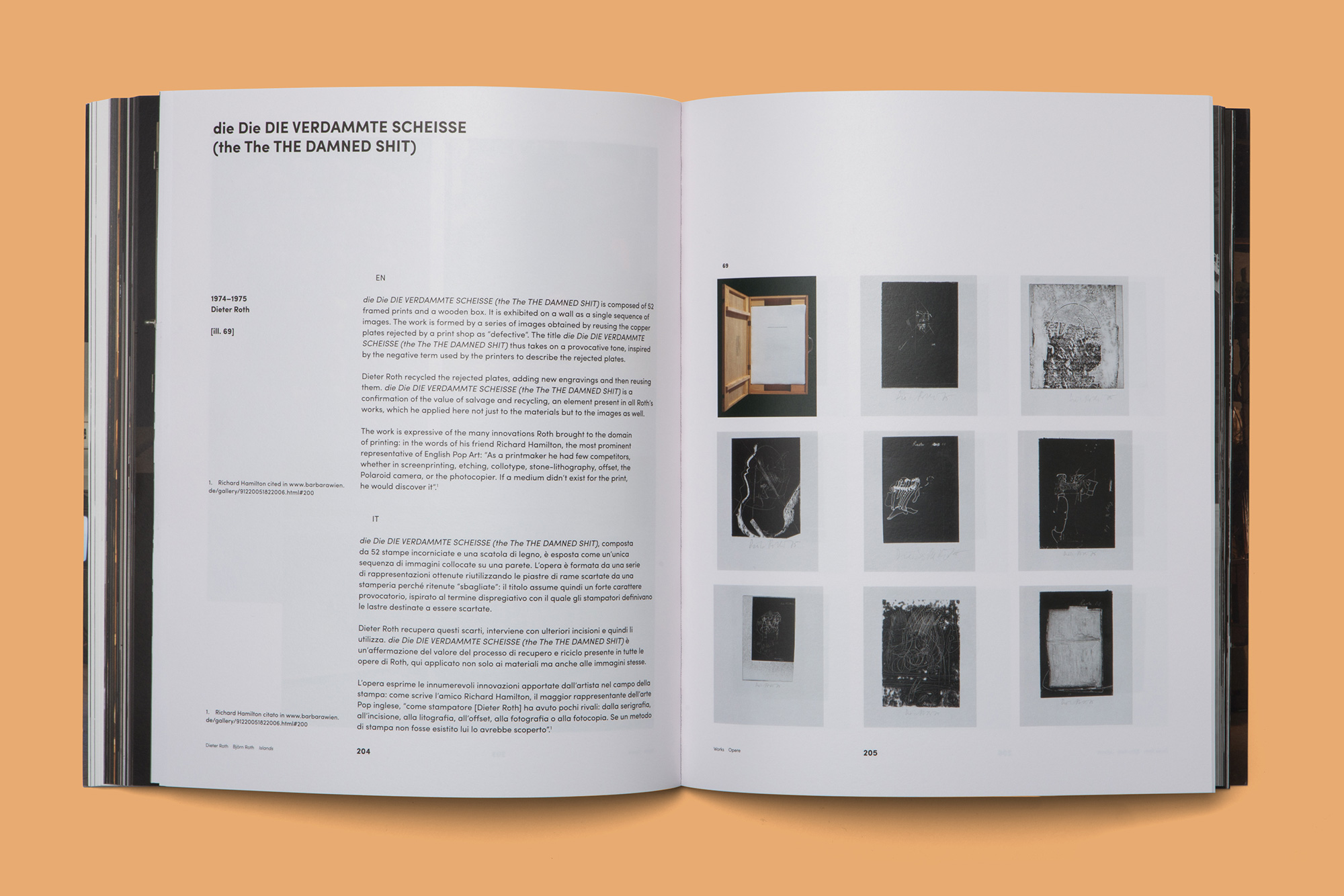 Giulia Dolci - Dieter Roth Catalogue — Inner Pages