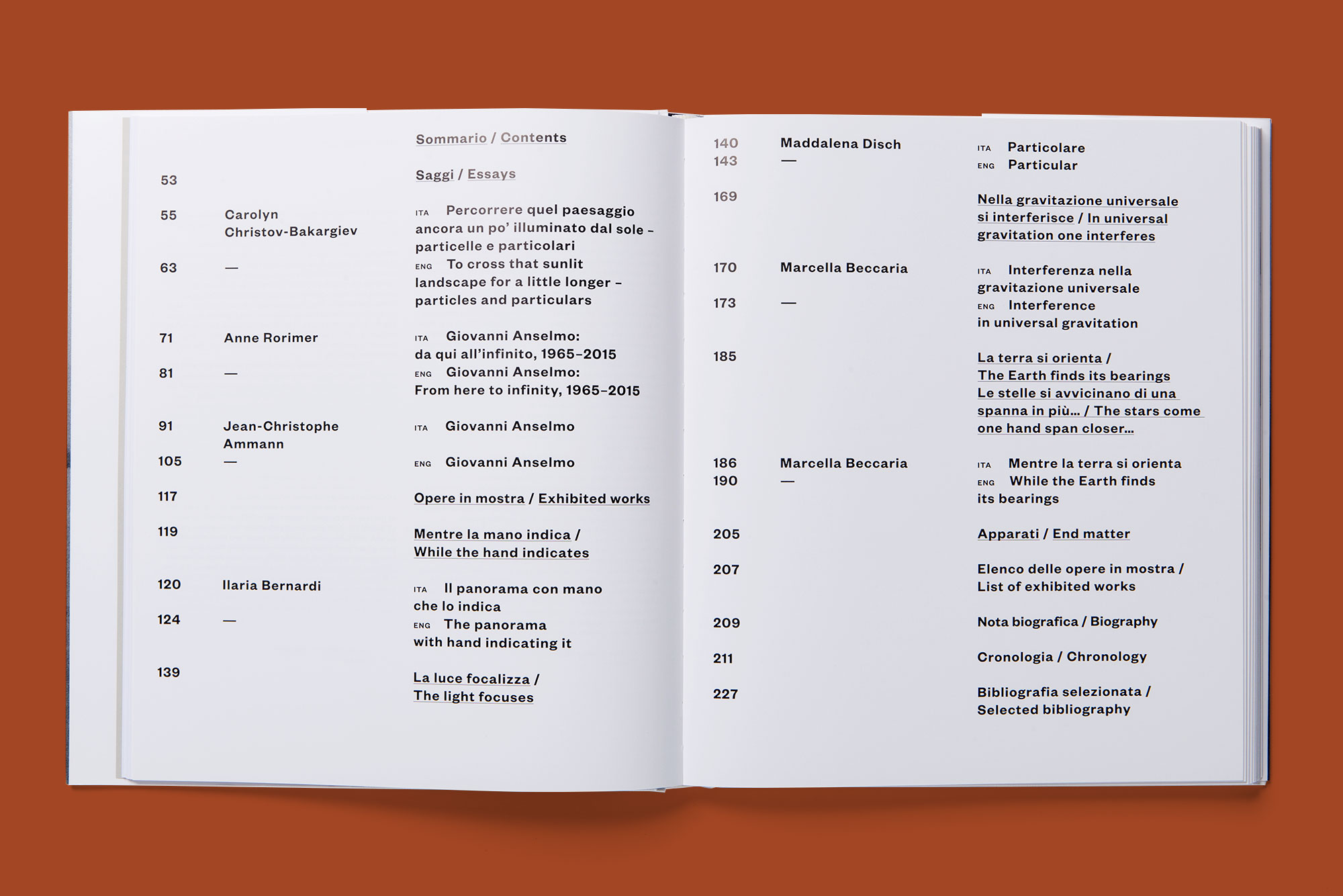 Giulia Dolci - Giovanni Anselmo — Catalogue